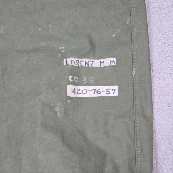 WWII 1944 USN Sea Bag Tweedies Canvas Duffel – Named M.‎ M. Lorenz – 36x20 - Picture 4 of 7